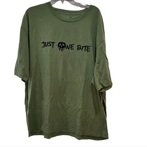 Disney Parks Villains JUST ONE BITE Green T-Shirt Adult Size Large NEW